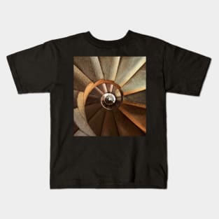 Symmetric Spiral Staircase Coloured Photography Kids T-Shirt